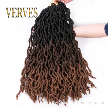Crochet Braids Faux Locs Curly 20 inch 24 roots/pack,Afro Locs twist Ombre Synthetic Braiding Hair extensions burgundy